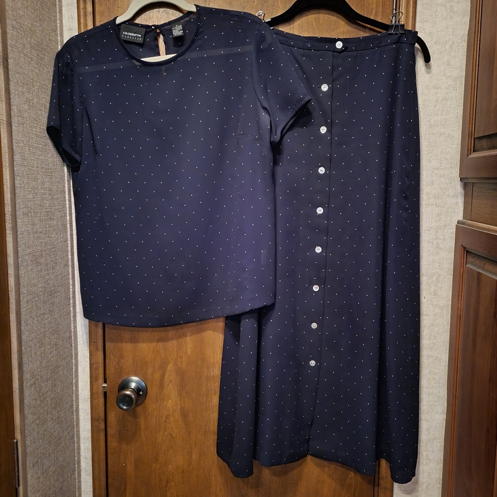 Liz Claiborne Classics Shirt and Skirt Set, Size 4